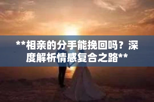 **相亲的分手能挽回吗？深度解析情感复合之路**