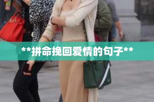 **拼命挽回爱情的句子**