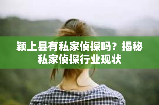 颖上县有私家侦探吗？揭秘私家侦探行业现状