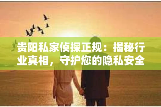 贵阳私家侦探正规：揭秘行业真相，守护您的隐私安全