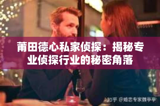 莆田德心私家侦探：揭秘专业侦探行业的秘密角落