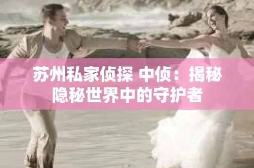 苏州私家侦探 中侦：揭秘隐秘世界中的守护者