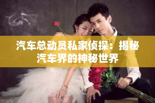 汽车总动员私家侦探：揭秘汽车界的神秘世界