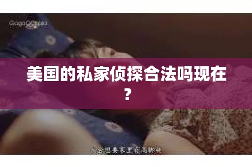 美国的私家侦探合法吗现在？
