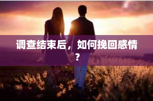 调查结束后,如何挽回感情? 调查结束后,如何挽回感情?