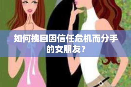 如何挽回因信任危机而分手的女朋友？