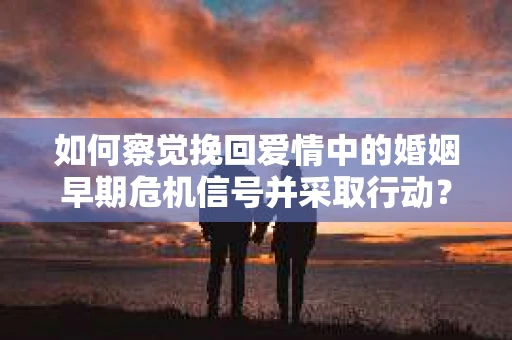 如何察觉挽回爱情中的婚姻早期危机信号并采取行动？